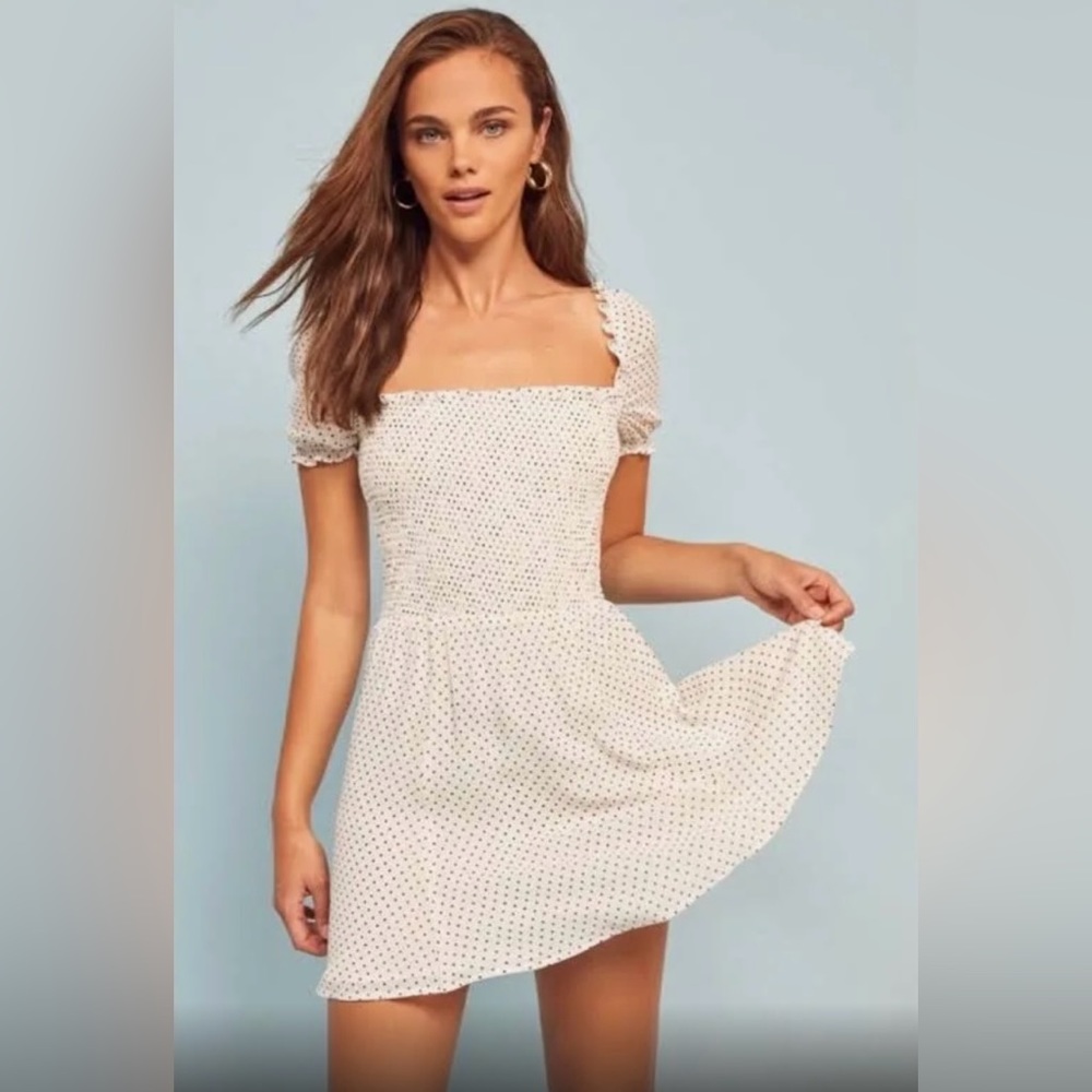 Reformation Bambina Polkadot Dress